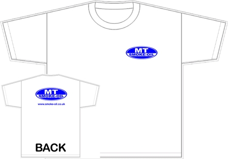 MT-Smoke-Oil T-shirt with logo front and back